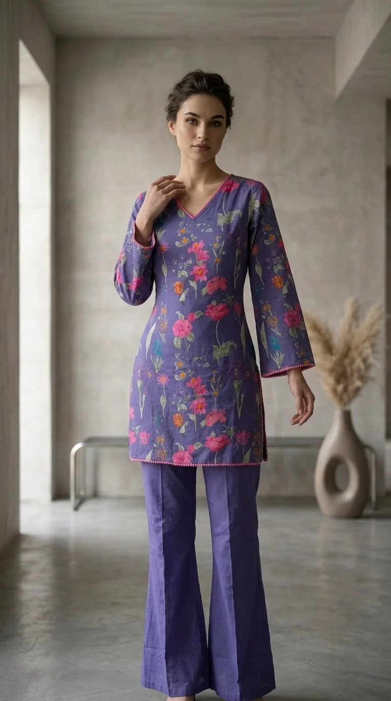 Mogra Charcoal Relaxed Edit Co-ord Set